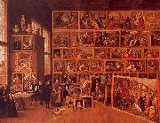    David Teniers The Archduke Leopold's Gallery oil painting on canvas